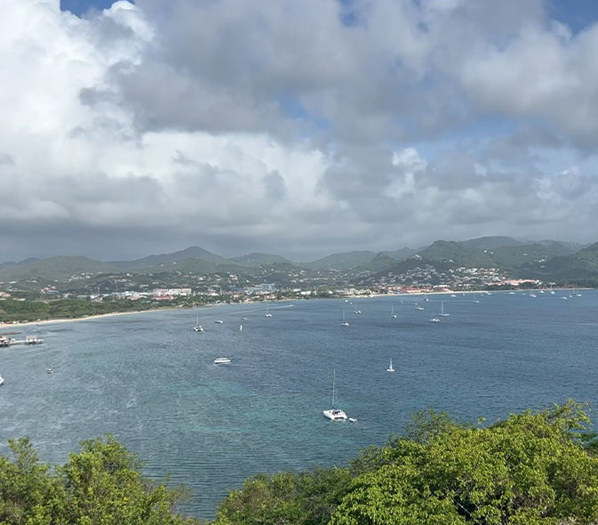 Views of Gros Islet Homes from Pigeon Island