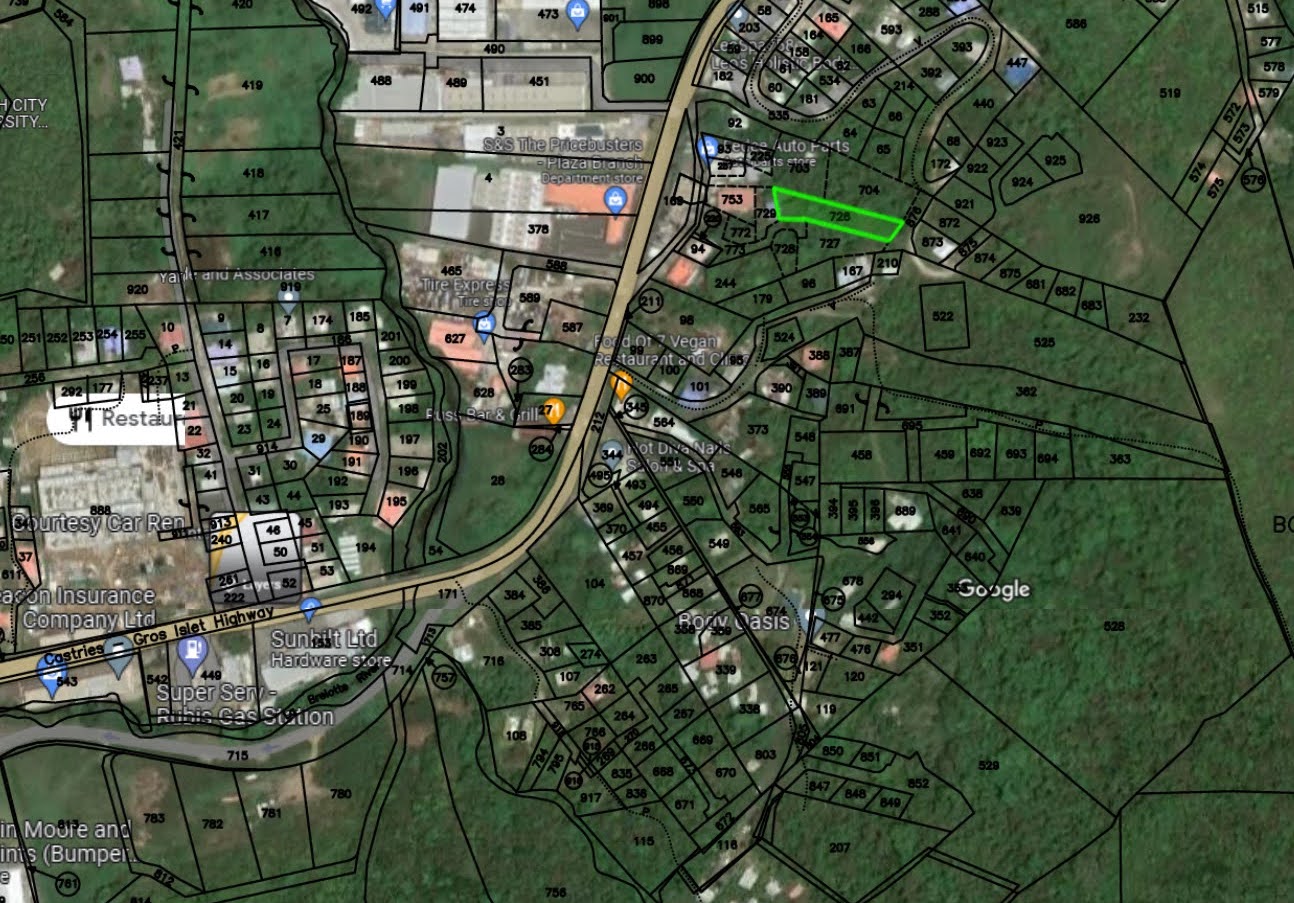 Satellite view of Great Valued Land for sale in Bois D’Orange Satellite view of Great Valued Land for sale in Bois D'Orange