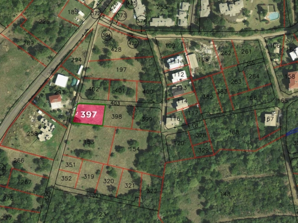 Satellite Map of Land for Sale in Bellvue