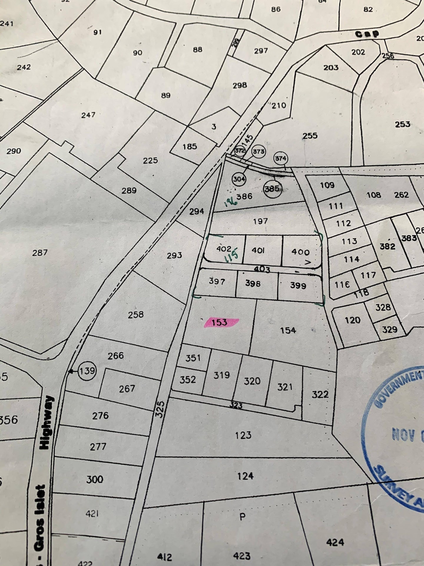Map of Land for Sale in Bellvue