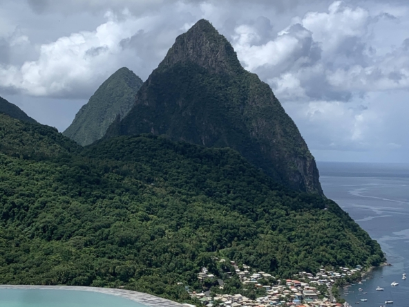 The Pitons in Saint Lucia