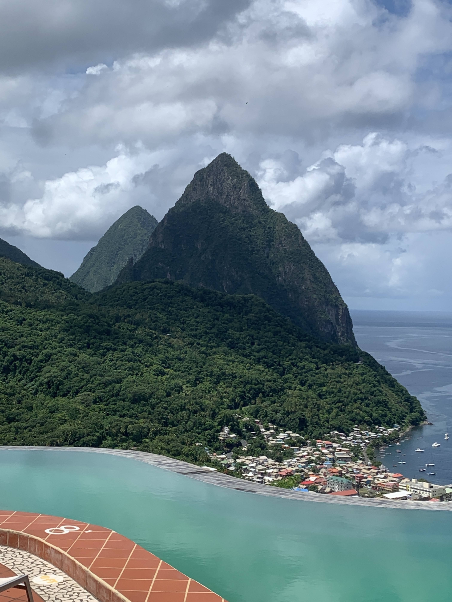 The Pitons in Saint Lucia