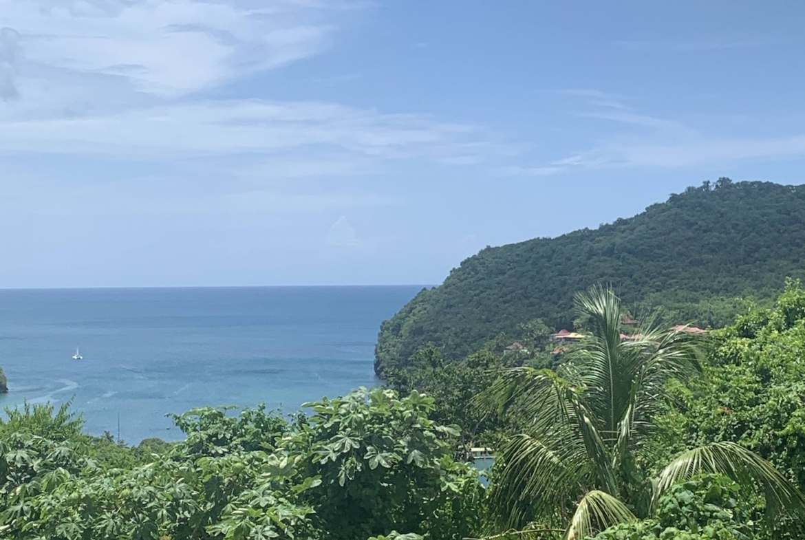 Sea View Land for Sale to build a home on in Marigot Bay 2