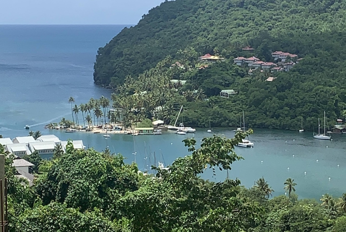 Land for Sale with view of famous Marigot Bay