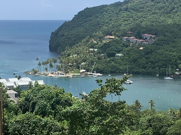 Land for Sale with view of famous Marigot Bay