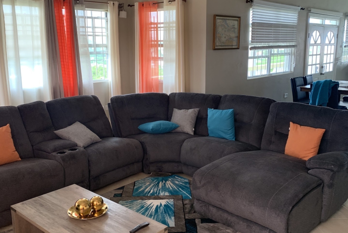 Living Room of Home for Sale in Esperance Estate, Beausejour Gros Islet