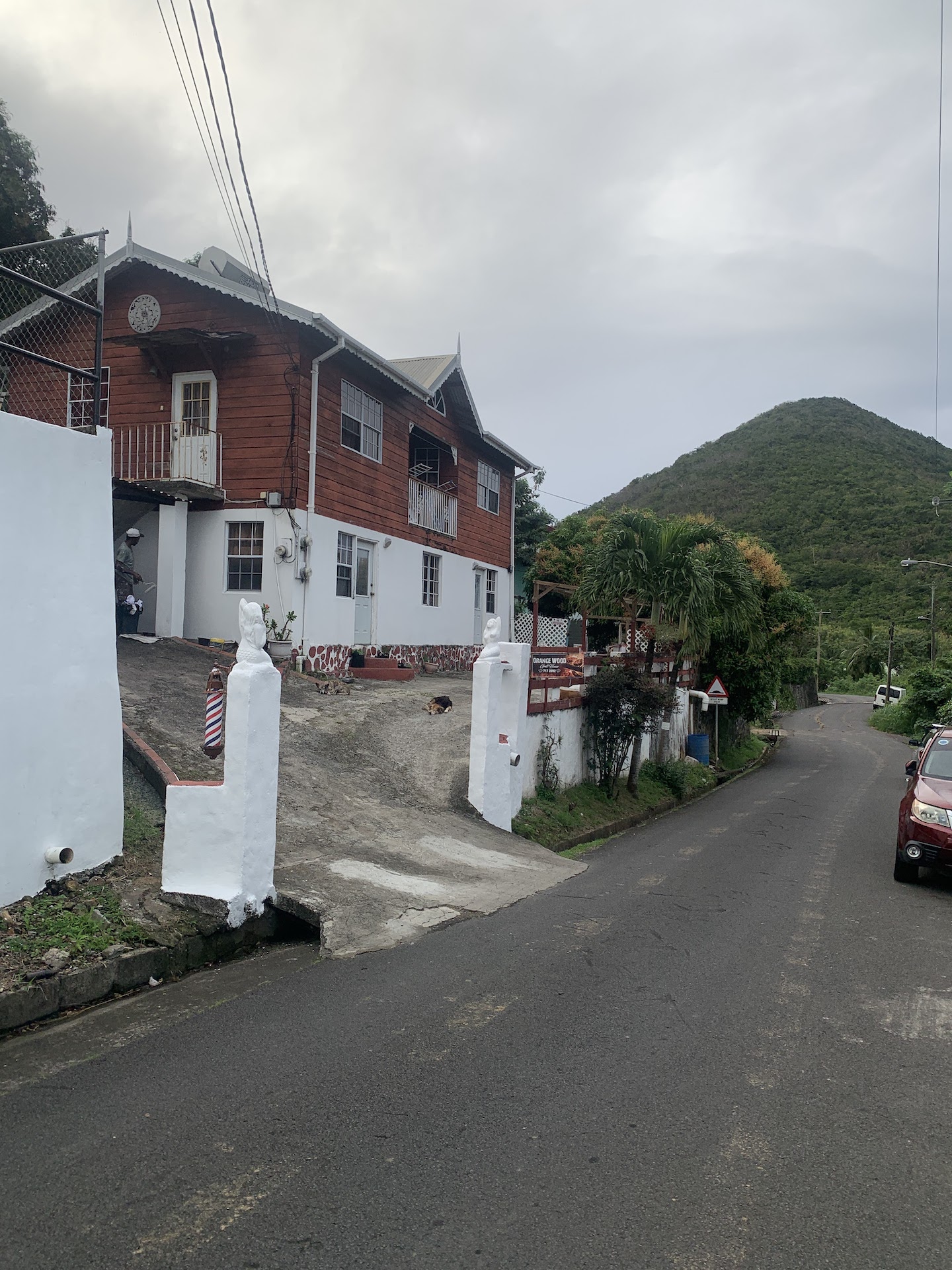 Driveway of Home for Sale in Trouya, Gros Islet