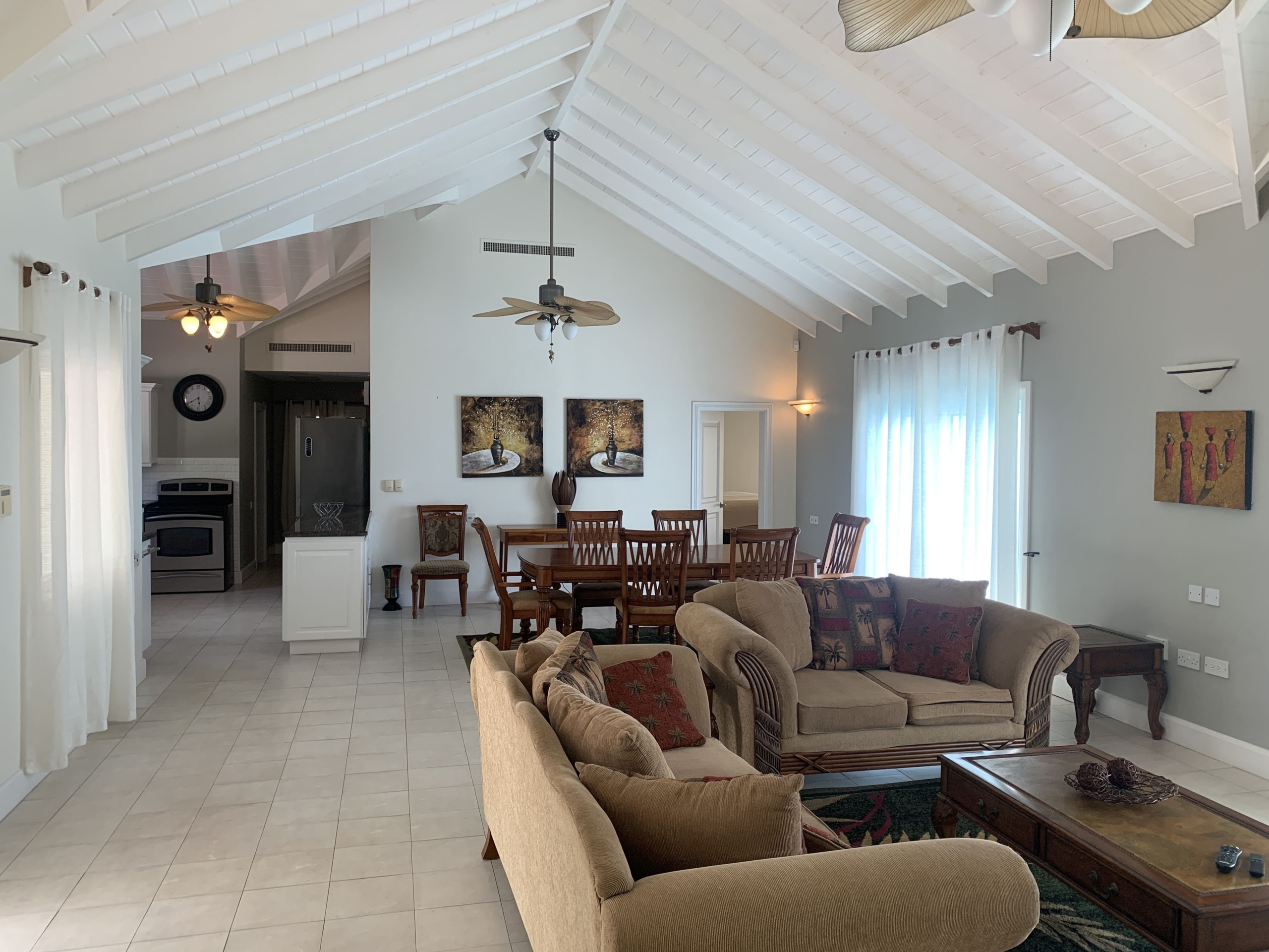 Livingroom Of Luxury Home for Sale in Cap Estate Saint Lucia