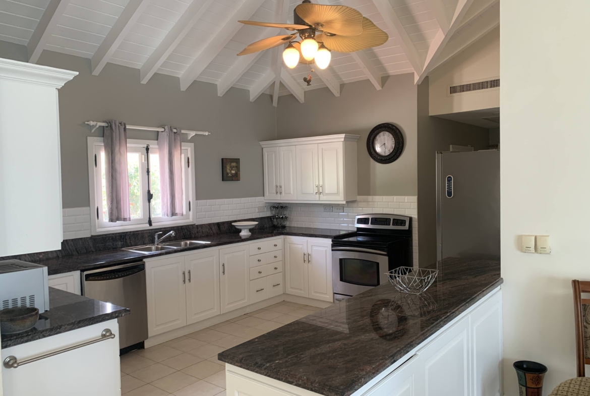 Kitchen Of Luxury Home for Sale in Cap Estate Saint Lucia