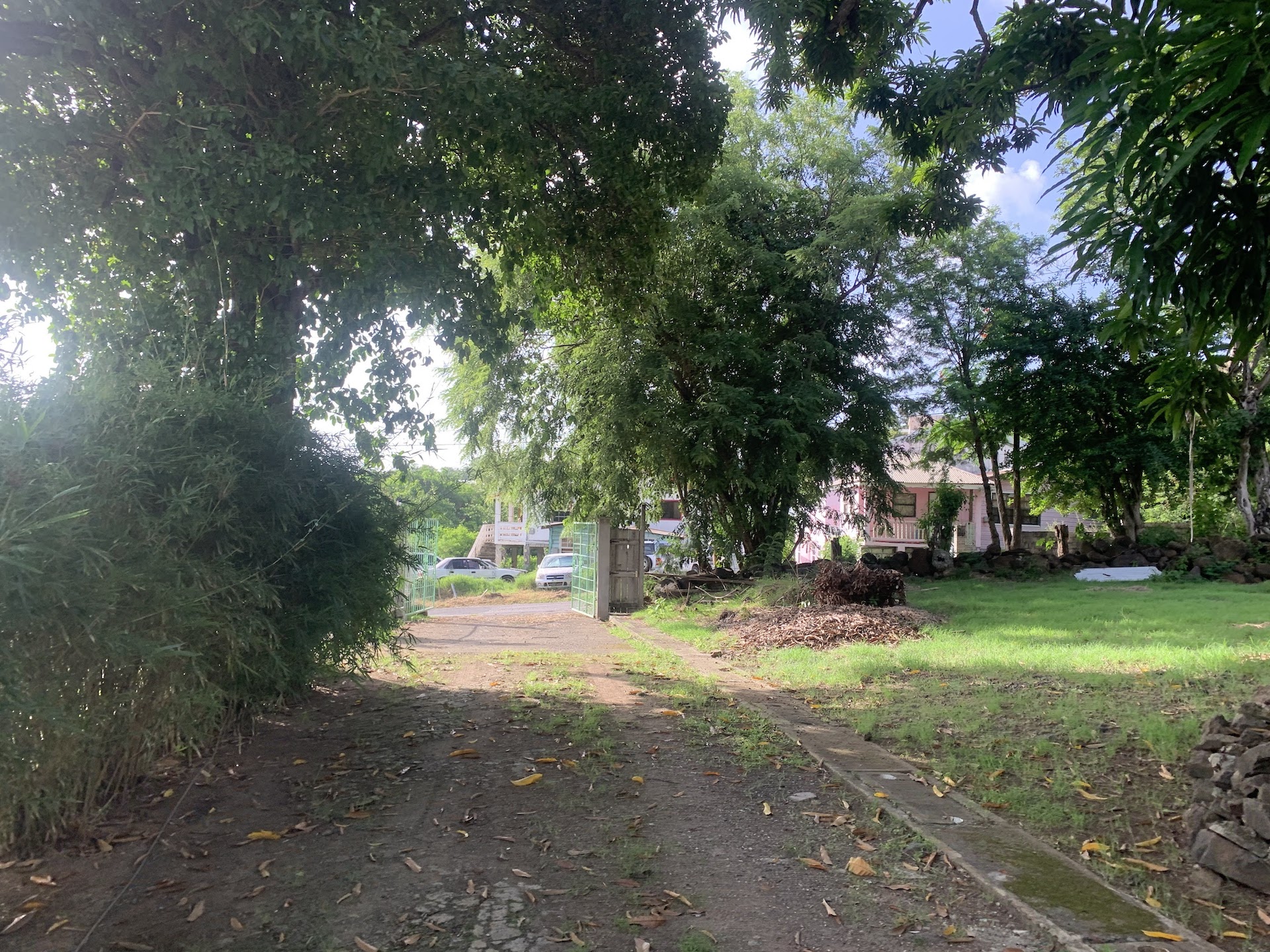 Driveway of Land of Home and Mixed-Use Land for Sale in Gros Islet