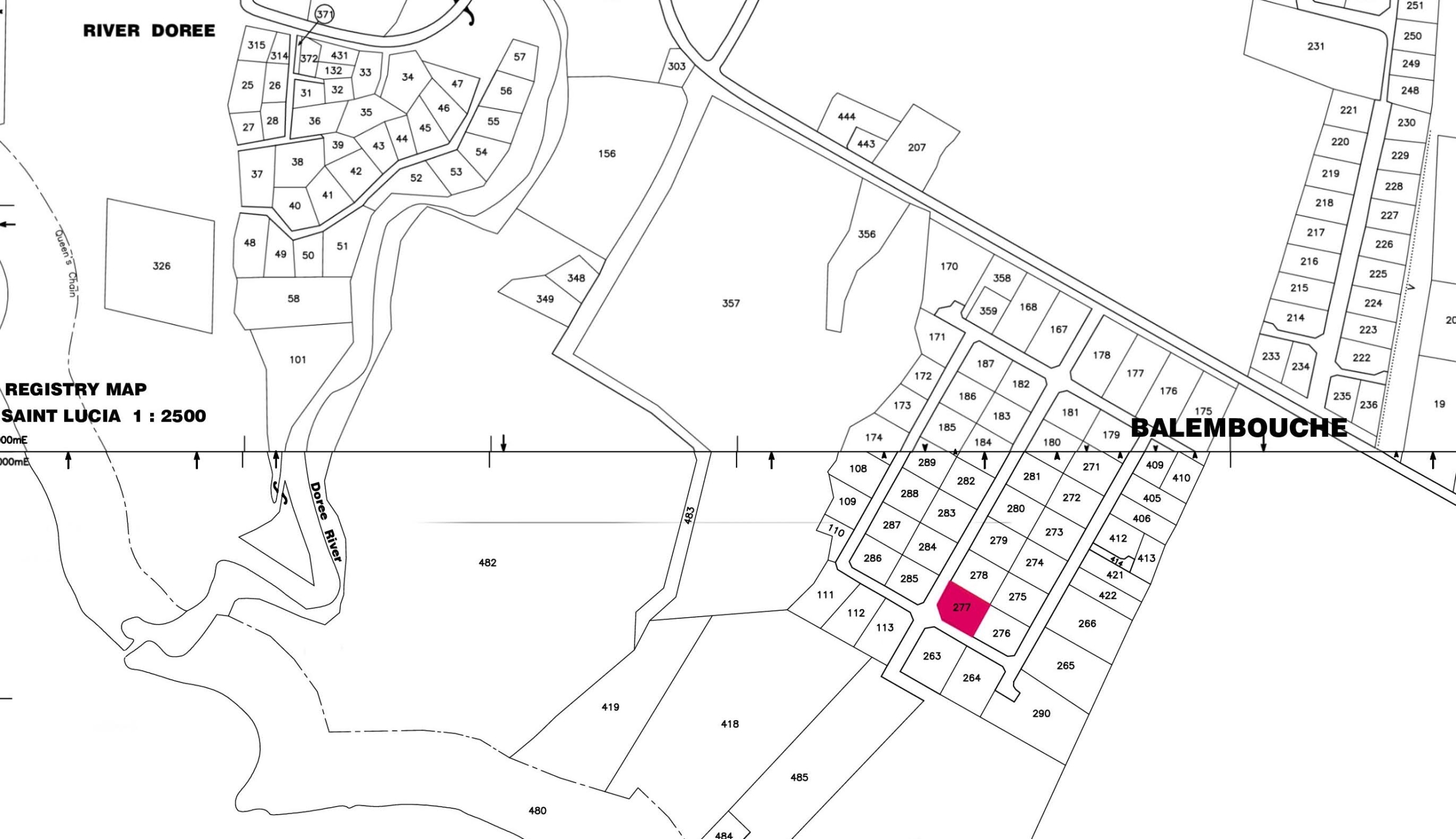 Map sheet view - Residential Land For Sale In Laborie, Saint Lucia