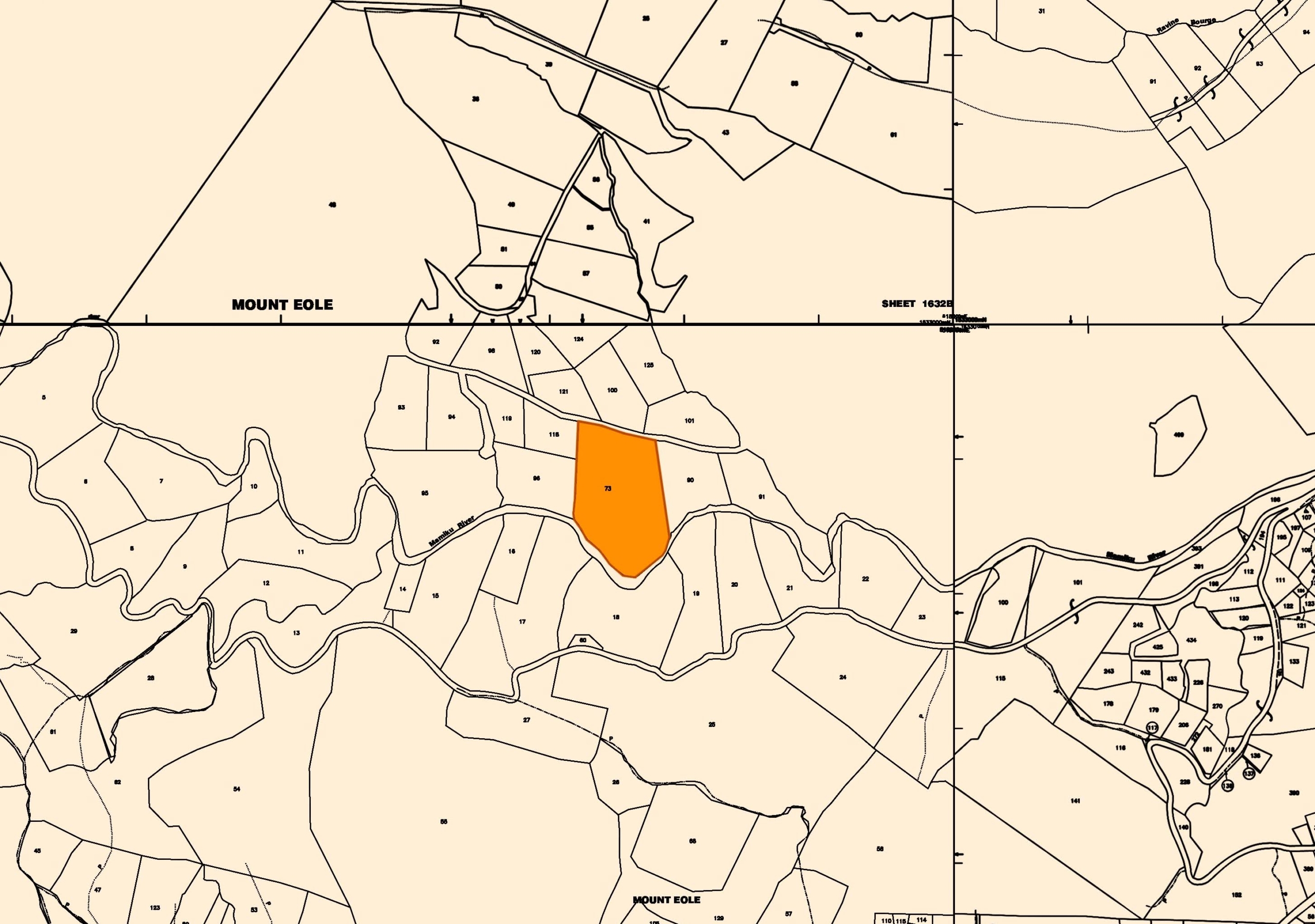 Map sheet view – 1632B 73