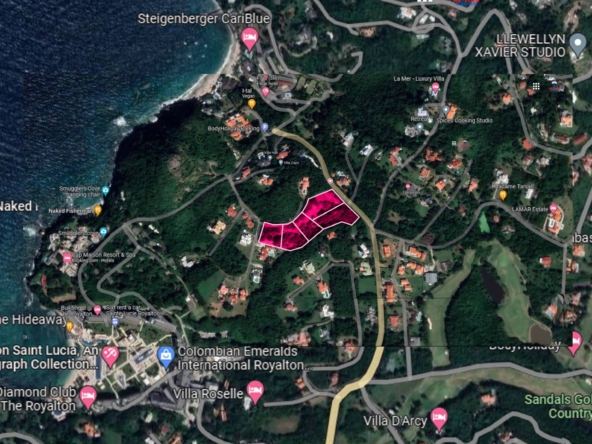 Satellite view of Cap Estate Lots for Sale