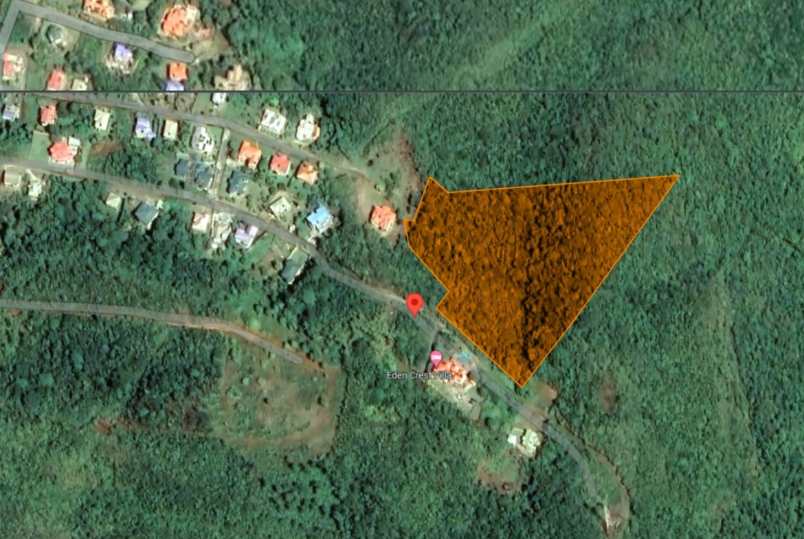 Satellite view of Land for sale in Anse La Raye