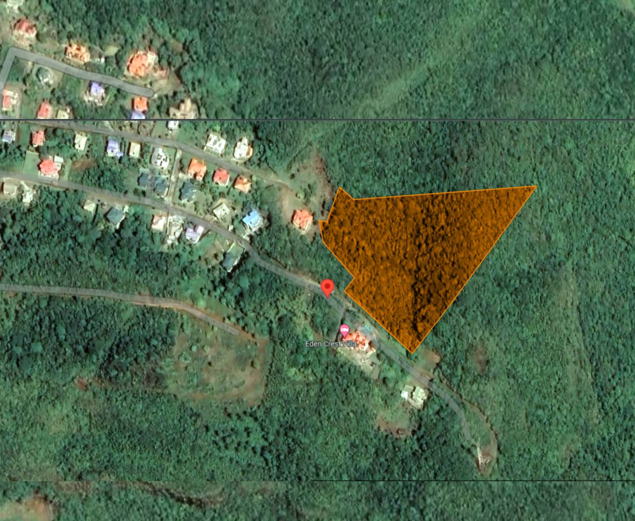 Satellite view of Land for sale in Anse La Raye
