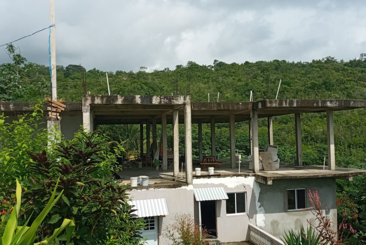 Unfinished part of Home for Sale in Savannes Bay