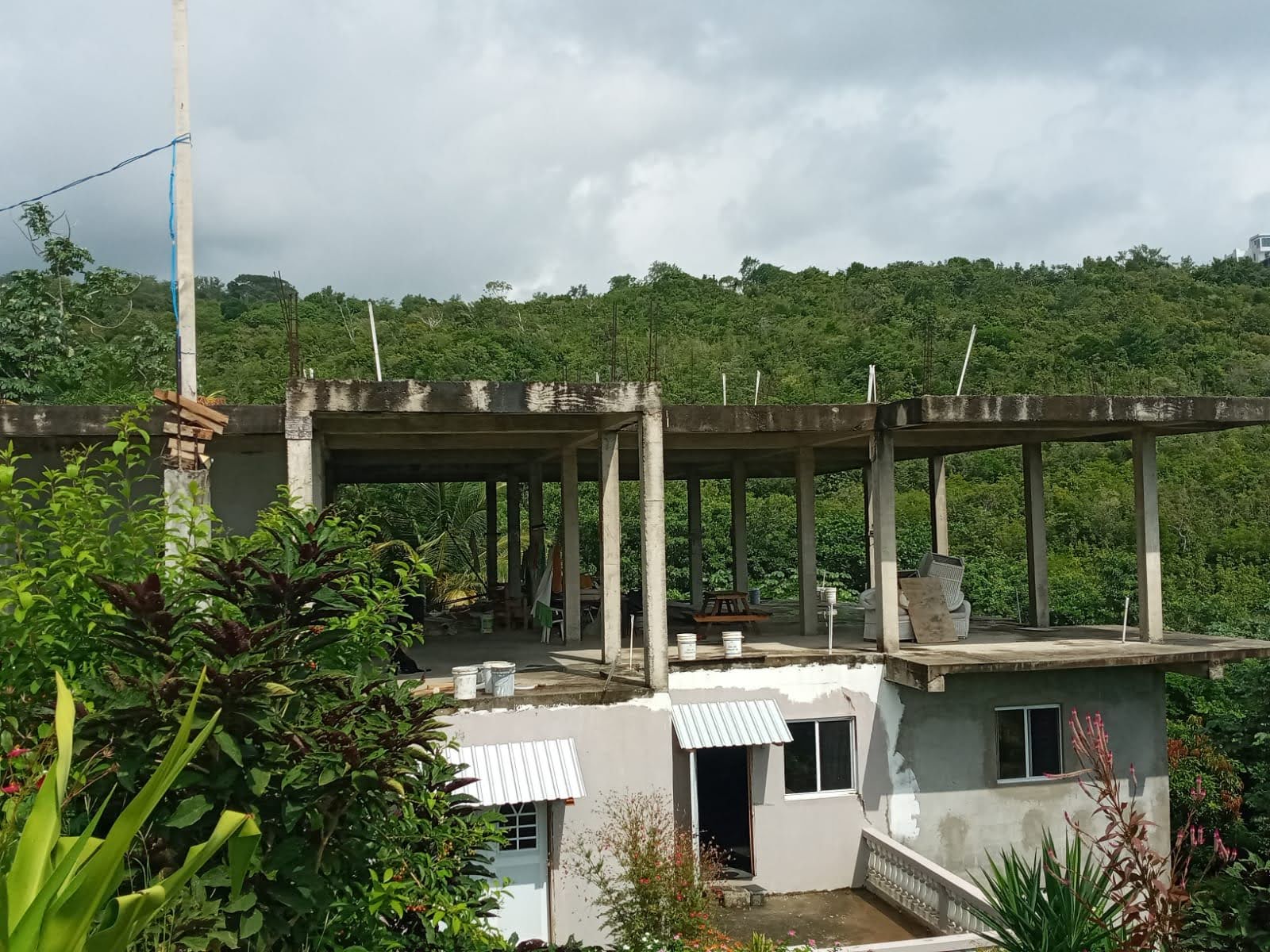 Unfinished part of Home for Sale in Savannes Bay Unfinished part of Home for Sale in Savannes Bay