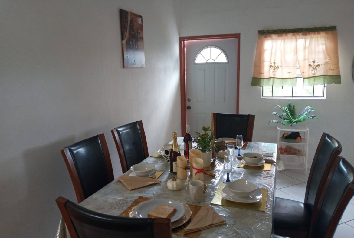 Dining Room of Home for Sale in Augier, Laborie Saint Lucia