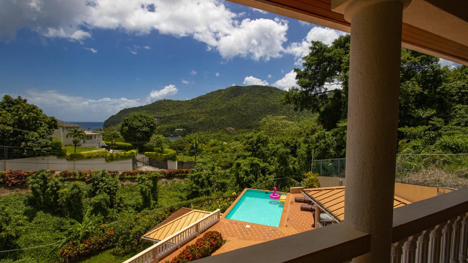 View from Luxury Home For Sale In Marigot Bay 3