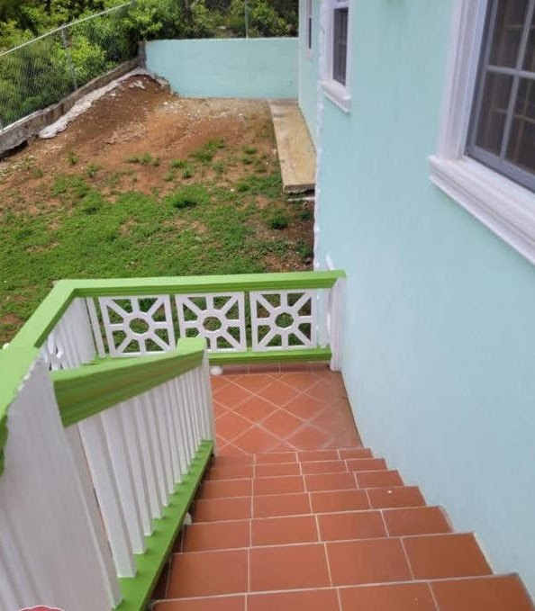 Stairs of Spacious Home For Sale in Gros Islet