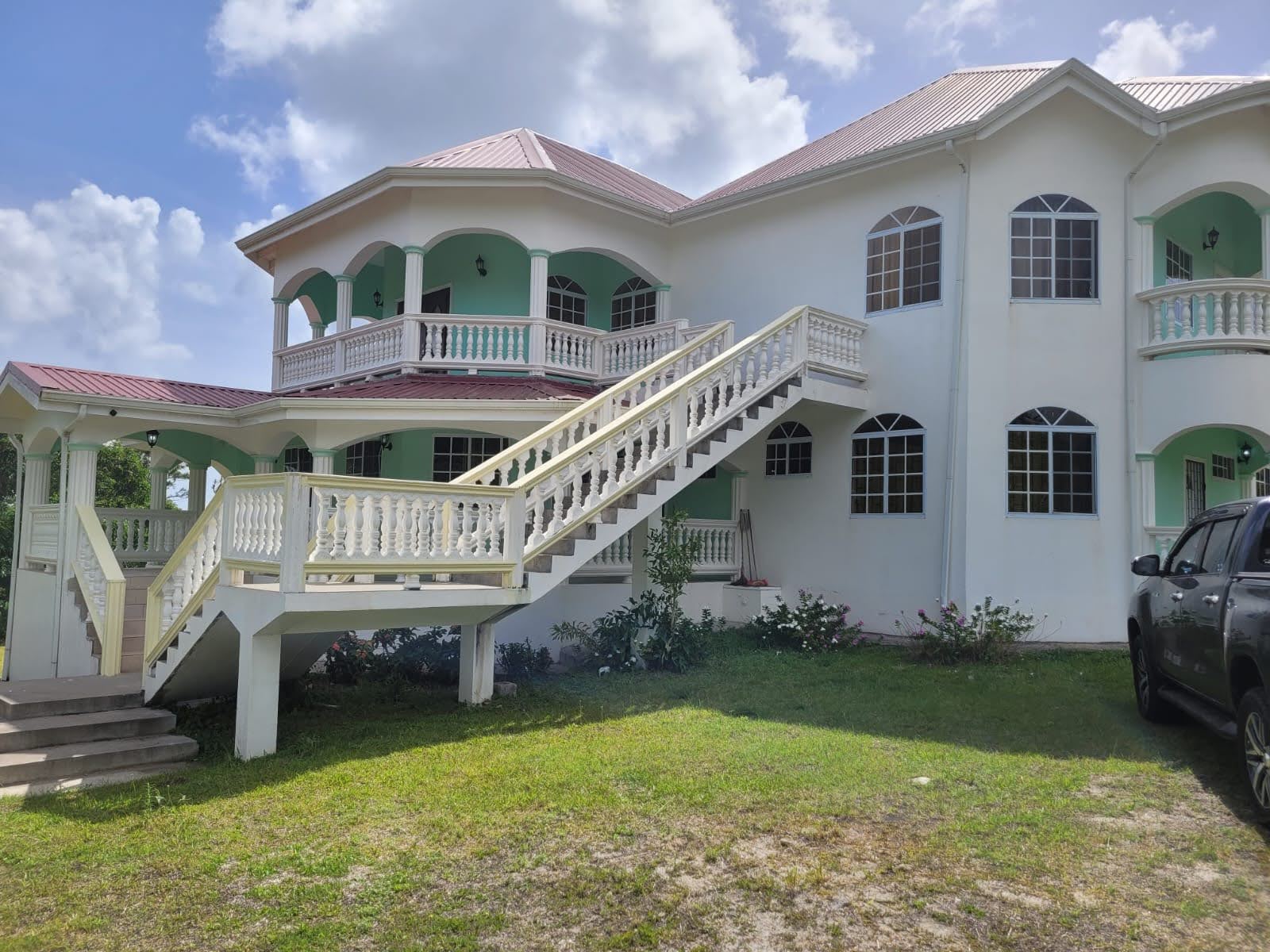 Stairs of Spacious and Elegant Property for Sale in Choiseul, St Lucia Stairs of Spacious and Elegant Property for Sale in Choiseul, St Lucia