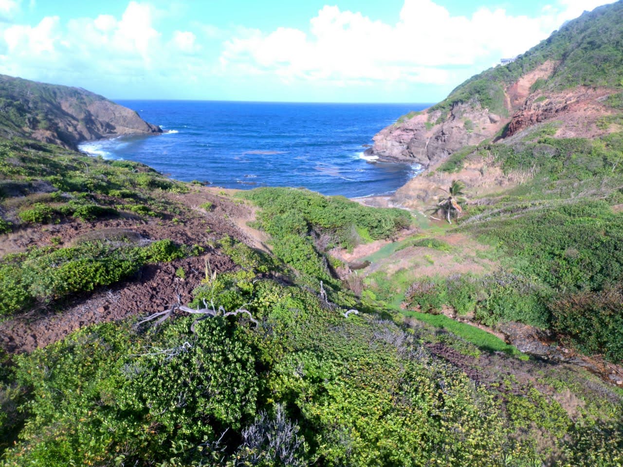 Arial View of Beachfront Land For Sale In Cap Estate