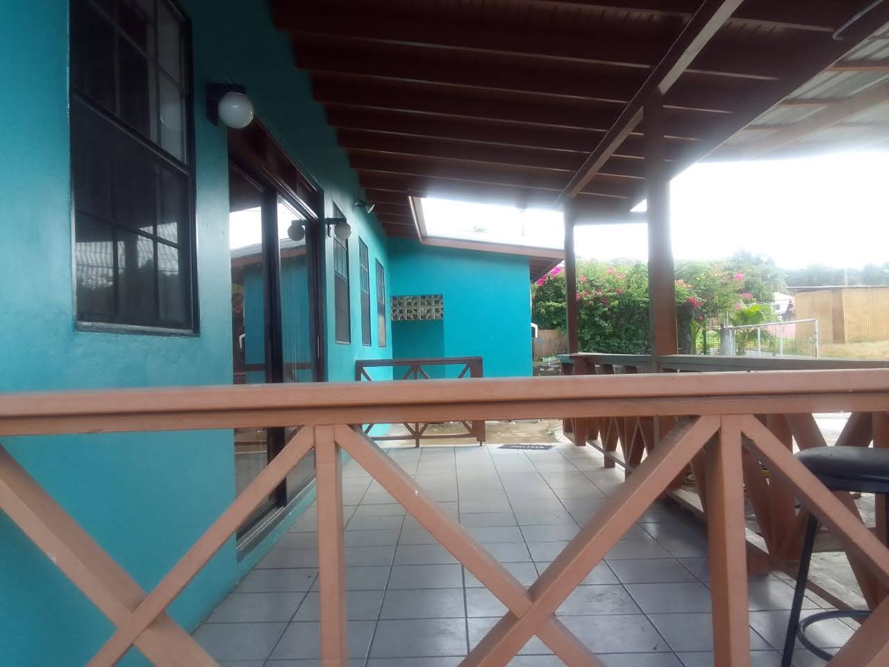 Patio of Perfectly Located Home For Sale In Rodney Bay