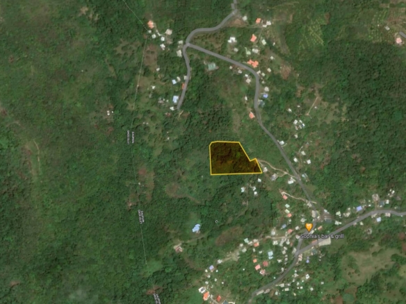 Satellite view of Land for sale in Desrameaux, Gros Islet