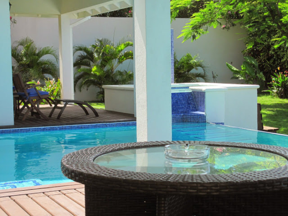 Deck of Luxury Home for Sale in Cap Estate Saint Lucia