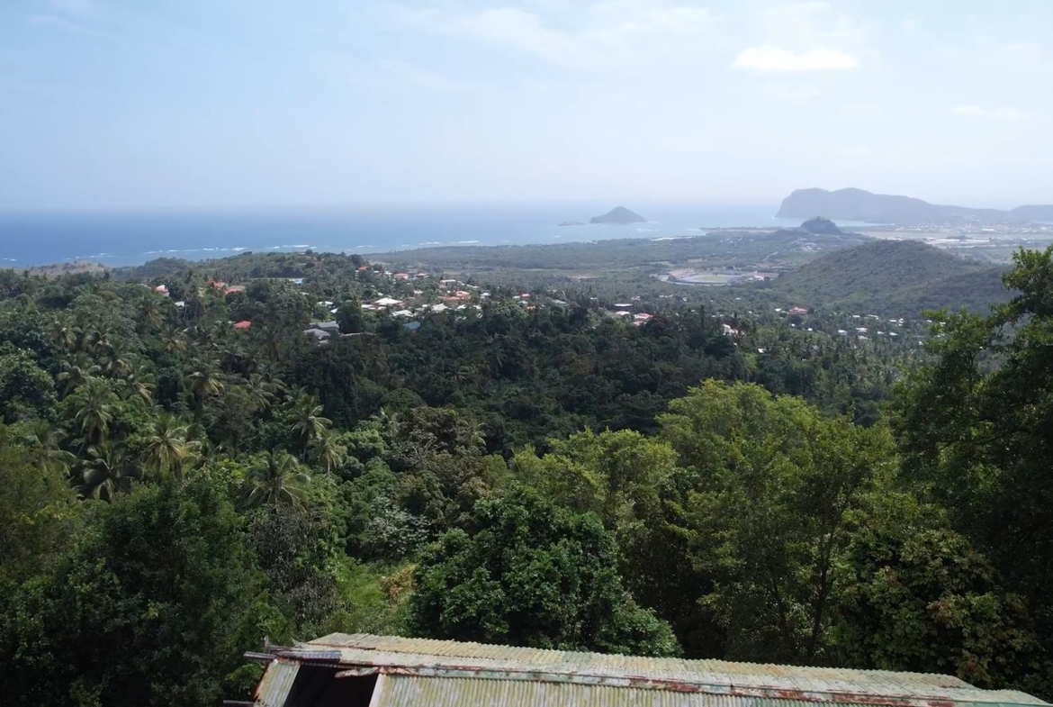 View from Large Land Lot for Sale in Vieux Fort