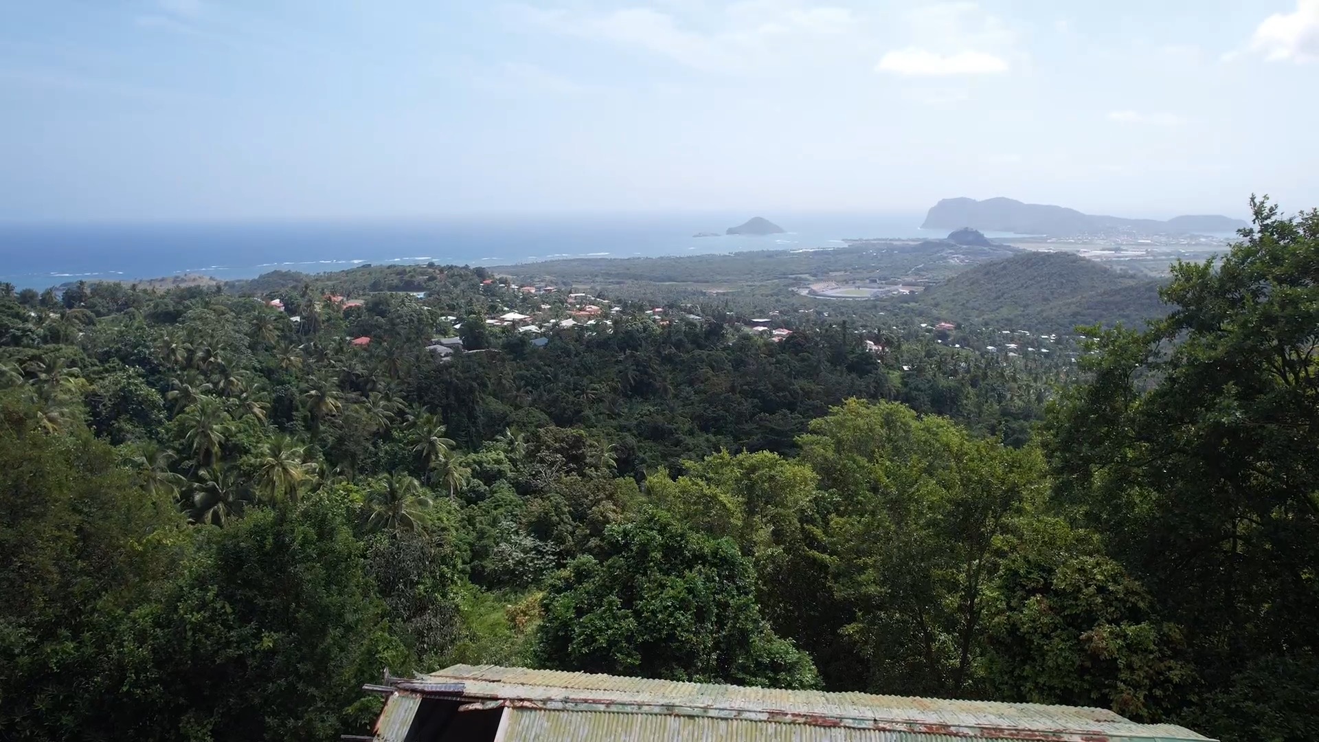 View from Large Land Lot for Sale in Vieux Fort