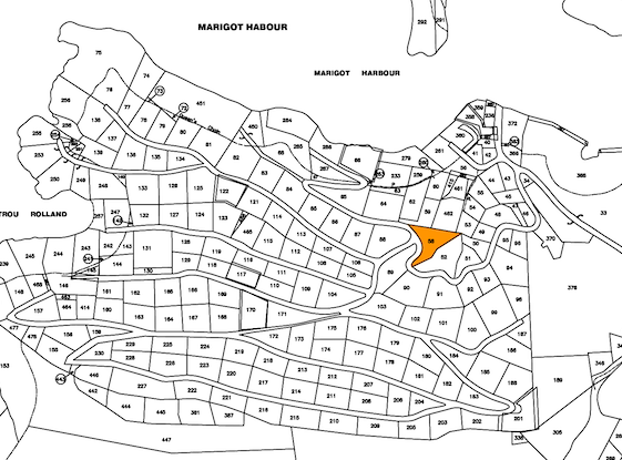 Map sheet view of Beautiful Lot for Sale in Marigot Bay