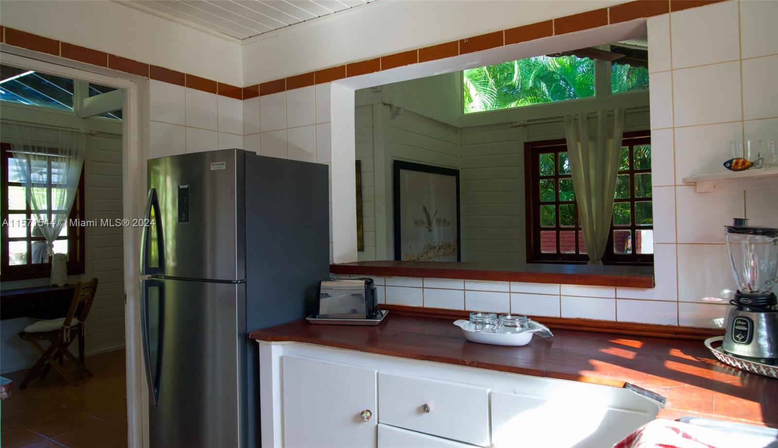 Kitchen of Home with large Jacuzzi in Dominican Republic